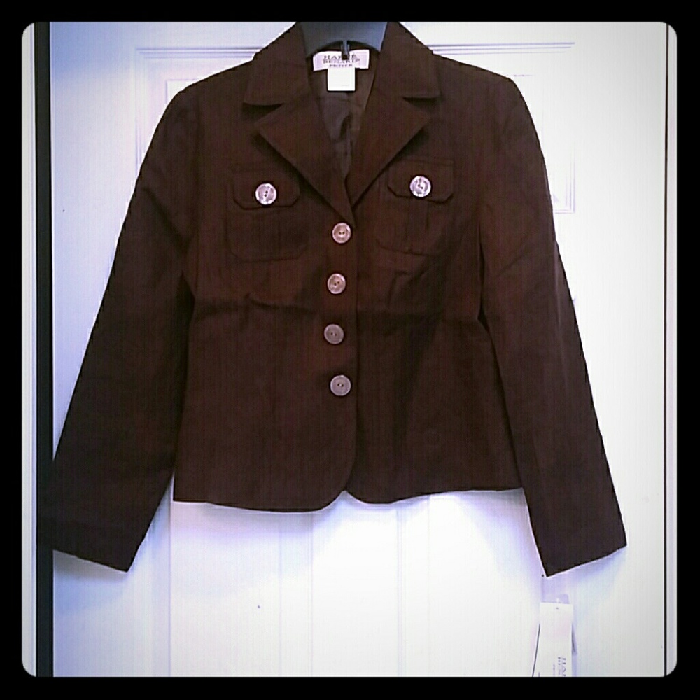 Petite Harve bernard linen blazer